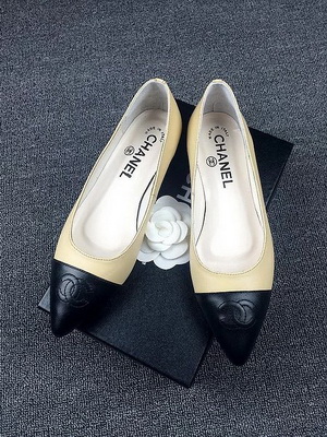 CHANEL Shallow mouth flat shoes Women--133